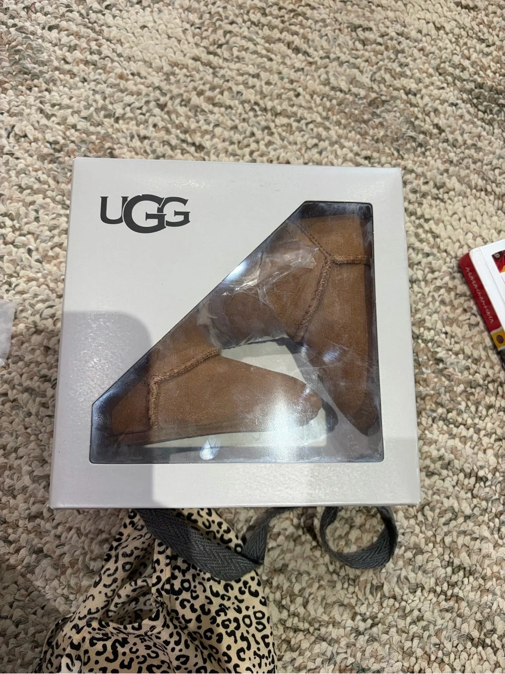 UGG Kids Chestnut Suede Bow boots